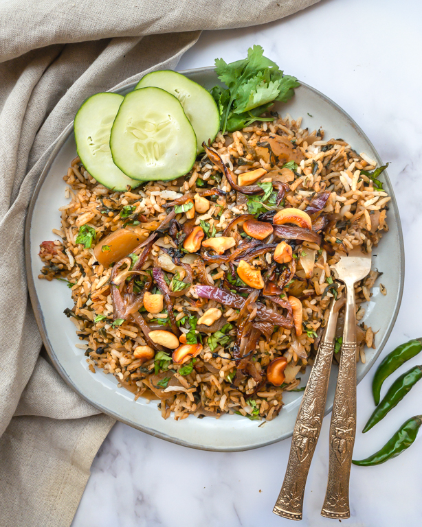 Aloo Palak Skillet Rice-image