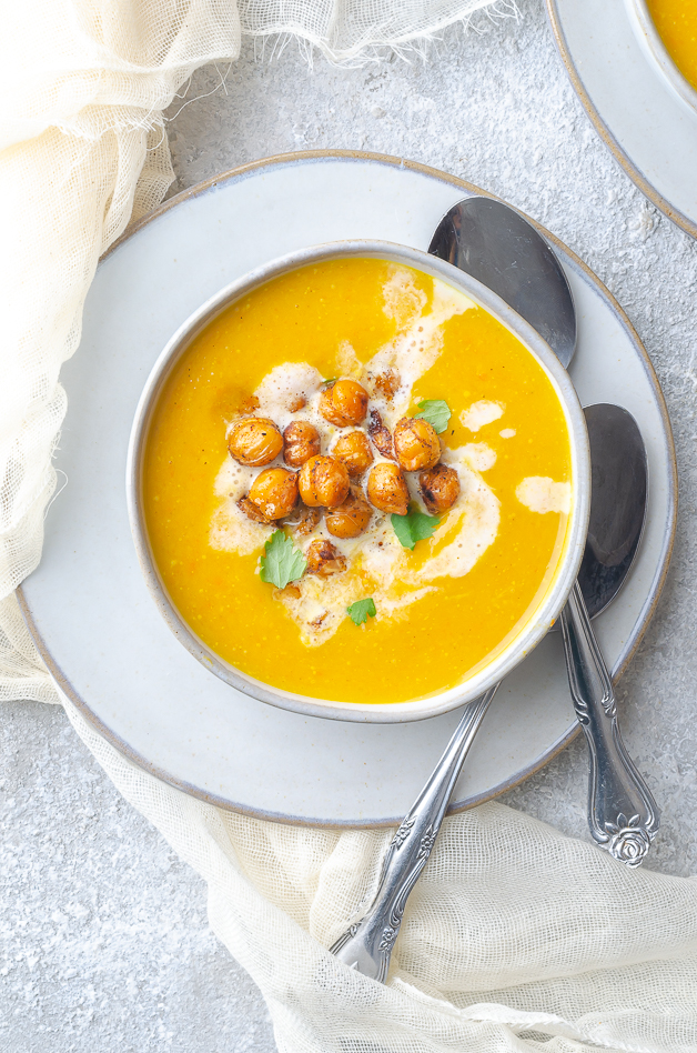 Delicata and Butternut Squash Soup