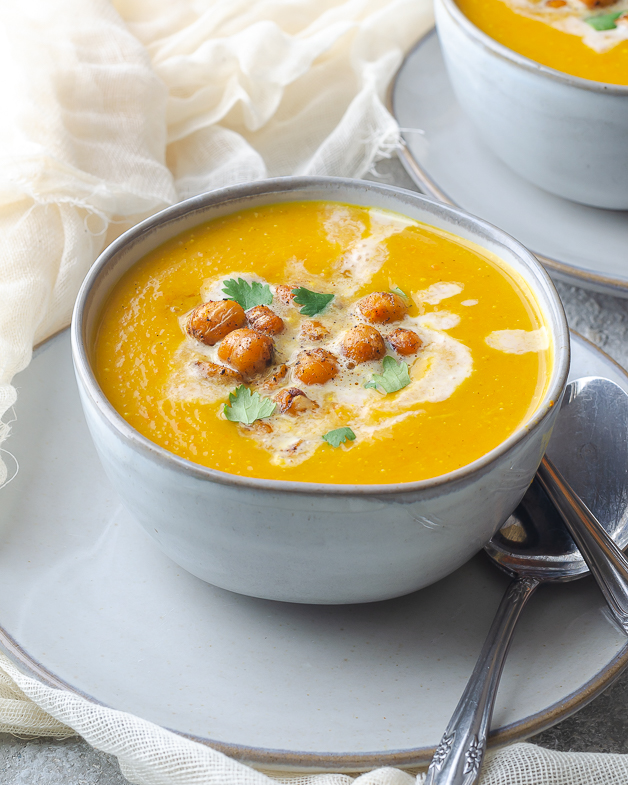 Delicata and Butternut Squash Soup