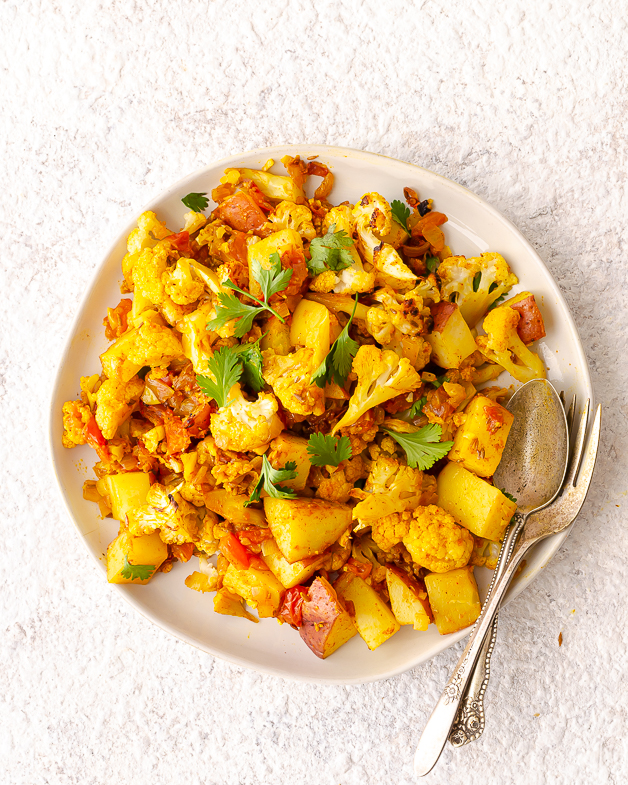 Aloo Gobi (potato and cauliflower curry)