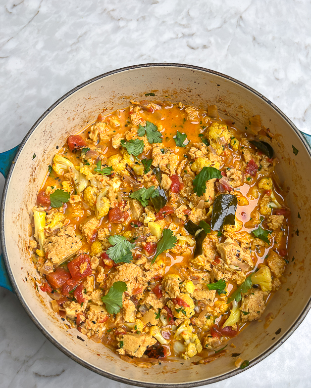 One pot tofu, cauliflower curry